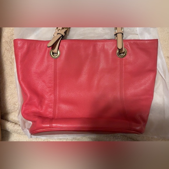 Michael Kors Pink Leather Tote Bag - Picture 1 of 7